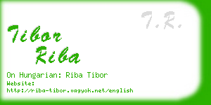 tibor riba business card